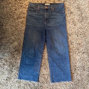 Madewell Slim Wide-Leg Jeans: Raw-Hem Edition